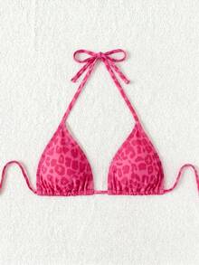 Swim Vcay Women's Leopard Print Swimsuit Top - Multicolor - View 6