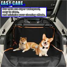 Dog Trunk Protector, Waterproof Car Seat Covers, Universal Dog Protector, Durable, Scratch-Resistant, Waterproof Pet Products, Suitable For Luxury Cars, Family Sedans, SUVs, Pickup Trucks, And Trucks - Black - View 4
