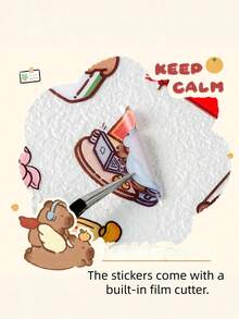 1pc Capybara Embossed Sticker, Crystal 3D Cute Sticker, Durable PVC Material, Multifunctional Decoration For Cup, Mobile Phone Shell, Laptop & DIY Crafts - Multicolor - View 14