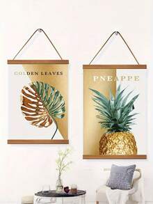 2 Packs Poster Frame Wooden Hanging Picture Frame Wall Art Decor Living Room Office Gallery Display Clips Swap Photos Easily Rustic Farmhouse Style Home Decoration Birthday Gift Housewarming - multicolor - View 7