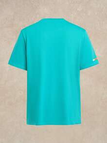 4pcs Men's Round Neck Letter Printed Stripe Short Sleeve Fashionable Loose Comfortable T-Shirt For Your Tennis Boyfriend - Multicolor - View 5