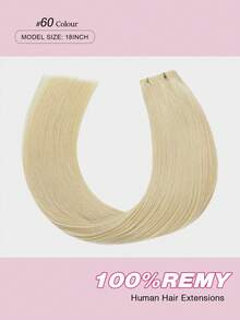 新款 Genius Weft 原生毛鱗片對齊真人髮接髮 自然真人 Remi 直髮 Genius Weft - S60 - 查看 2