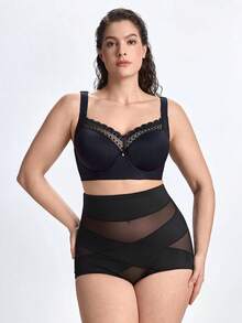 Slumbrini 1 pieza Moldeador corporal para mujer de talla grande, Cinturilla, Control de abdomen, Levantador de glúteos, Beige - Negro - Ver 9
