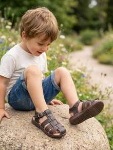 Chocolate Color Child Explorer Sandals - Comfort And Style For All Your Adventures! - Chocolate - View 5