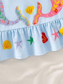 Emery Rose Kids Emery Rose Kids 女童卡通印花圓領無袖洋裝 - 彩色 - 查看 5