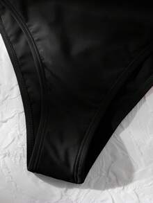 Vaytide Bañador una pieza de corte V - Negro - Ver 5