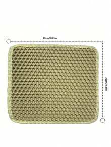 1pc Double-Layer EVA Cat Litter Mat, Washable, Anti-Scattering & Anti-Splash, Cat Foot Mat For Litter Box, Cat Supplies - Multicolor - View 5