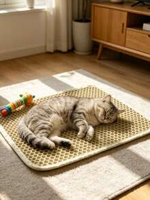 1pc Double-Layer EVA Cat Litter Mat, Washable, Anti-Scattering & Anti-Splash, Cat Foot Mat For Litter Box, Cat Supplies - Multicolor - View 9
