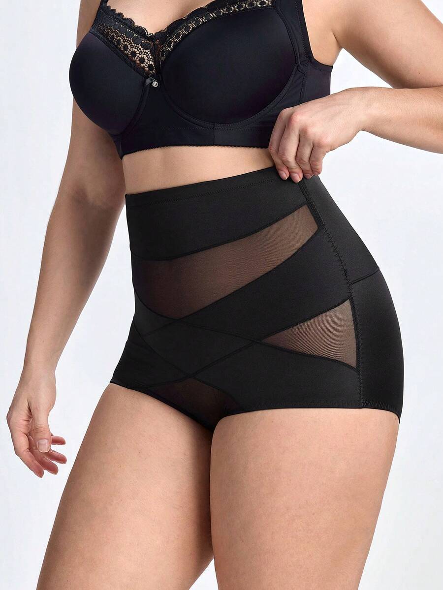 Slumbrini 1 pieza Moldeador corporal para mujer de talla grande, Cinturilla, Control de abdomen, Levantador de glúteos, Beige