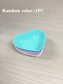 Heart Shaped Mini Sauce Plate - Dip Plate, Perfect For Sushi, Condiments, And Snacks, Plastic, Seasoning Plate, Cheese Sauce Cup, Fruit Snack Bowl, Creative Tomato Sauce Soak, Appetizer Plate, Kitchen Essential - Multicolor - View 11
