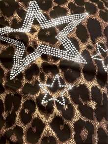 SHEIN Women's Leopard Print Star Slim Fit Bandeau / Casual Daily / Summer - Multicolor - View 4