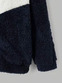 SHEIN 兒童小男孩絎縫拼接毛巾刺繡背心，搭配聖誕冬季運動衫，秋季襯衫，萬聖節 - 彩色 - 查看 5