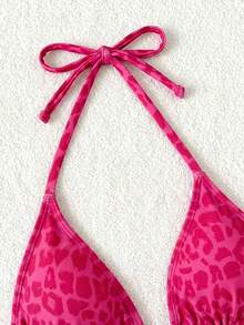 Swim Vcay Women's Leopard Print Swimsuit Top - Multicolor - View 3
