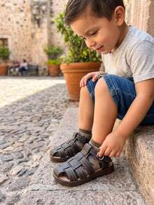 Chocolate Color Child Explorer Sandals - Comfort And Style For All Your Adventures! - Chocolate - View 3