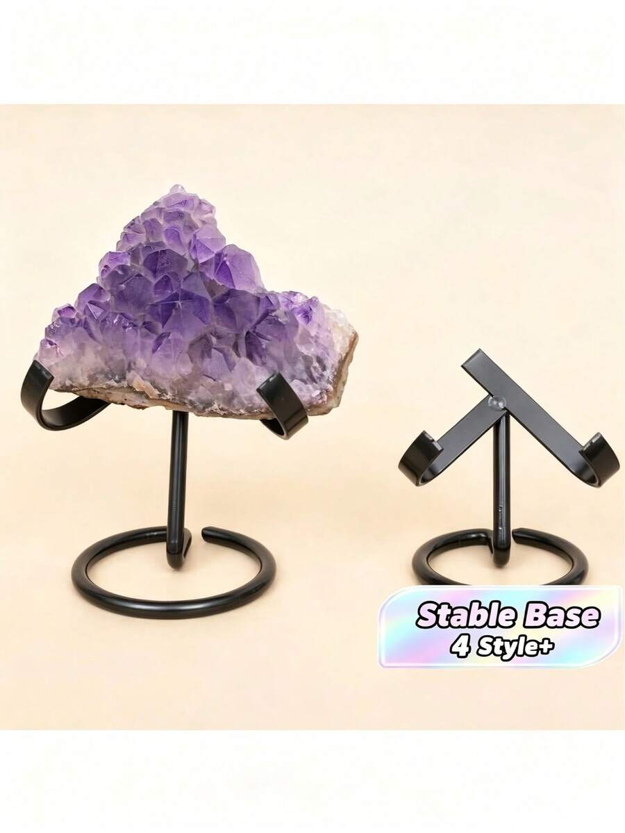 极简金属心形水晶展示架，水晶球天然石底座，适用于家居、办公室、万圣节及家居装饰、房间装饰、生日礼物、毕业礼物、返校用品等。
