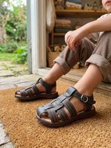 Chocolate Color Child Explorer Sandals - Comfort And Style For All Your Adventures! - Chocolate - View 2