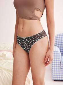Eraneu 女款 3 件組甜美圓點簡約三角內褲 - 彩色 - 查看 3