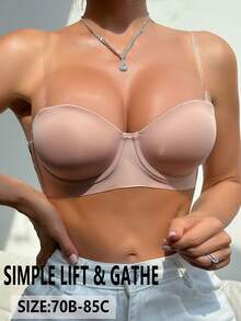 DesireSculpt 1pc Women's Underwire Bra - Apricot - View 5