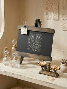 Cirelle An A-Shaped Tripod Easel Blackboard For Desktop Use, Featuring A Minimalist Design. Perfect For Notes In A Sleek Office Or At Home, It Balances Aesthetic Charm With Everyday Practicality - Ideal For Working Women And Families. - multicolor - View 6