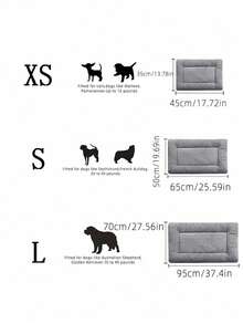 1PC Extra Soft Plush Thick Warm Comfortable Reversible Pet Mat For Dogs Cats Small Medium Large All Seasons Christmas Gift Pet Supplies Dog Bed Cat Sleeping Pad - Grey - View 9