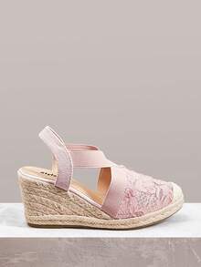 Pink floral mesh