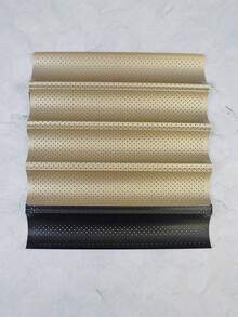 2/3/4英寸连续凹槽碳钢不粘法棍面包模具托盘，波浪形法式面包模具，大号金色法棍面包模具。无论您是烘焙专家还是新手，无论您的烤箱大小如何，您都可以制作出美味优雅的法式面包。 - 彩色 - 查看 11
