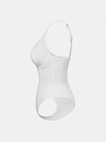 SHAPORA Women's Fashion Minimalist Solid Color Bodysuit 2pcs Set - Multicolor - View 6