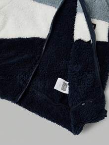 SHEIN 兒童小男孩絎縫拼接毛巾刺繡背心，搭配聖誕冬季運動衫，秋季襯衫，萬聖節 - 彩色 - 查看 3