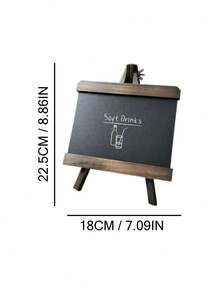 Cirelle An A-Shaped Tripod Easel Blackboard For Desktop Use, Featuring A Minimalist Design. Perfect For Notes In A Sleek Office Or At Home, It Balances Aesthetic Charm With Everyday Practicality - Ideal For Working Women And Families. - multicolor - View 4