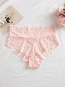 SHEIN 浪漫性感蕾絲女款三角內褲 5件組 - 彩色 - 查看 6