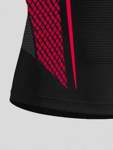 GymBeat Camiseta deportiva de manga corta con bloques de color y patchwork, corte slim para hombre - Multicolor - Ver 5