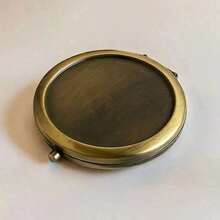 1Pc Metal Double-Sided Compact Folding Makeup Mirror, Portable Handheld High Definition Cosmetic Mirror, Metal Frame With Polished Surface, One Side Magnifying, Ideal For Pocket, Wallet, Perfect Gift, Party Favor, Makeup Mirror,Giveaways,Travel,Cheap Stuff,Travel Essential Mother's Day Gift - Multicolor - View 21