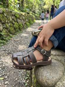 Chocolate Color Child Explorer Sandals - Comfort And Style For All Your Adventures! - Chocolate - View 1