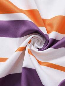 Rusticease Plus Size Women's Purple Ruffle Cuff Casual Boho Dress Vacation Autumn - Multicolor - View 6