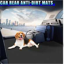 Dog Trunk Protector, Waterproof Car Seat Covers, Universal Dog Protector, Durable, Scratch-Resistant, Waterproof Pet Products, Suitable For Luxury Cars, Family Sedans, SUVs, Pickup Trucks, And Trucks - Black - View 5