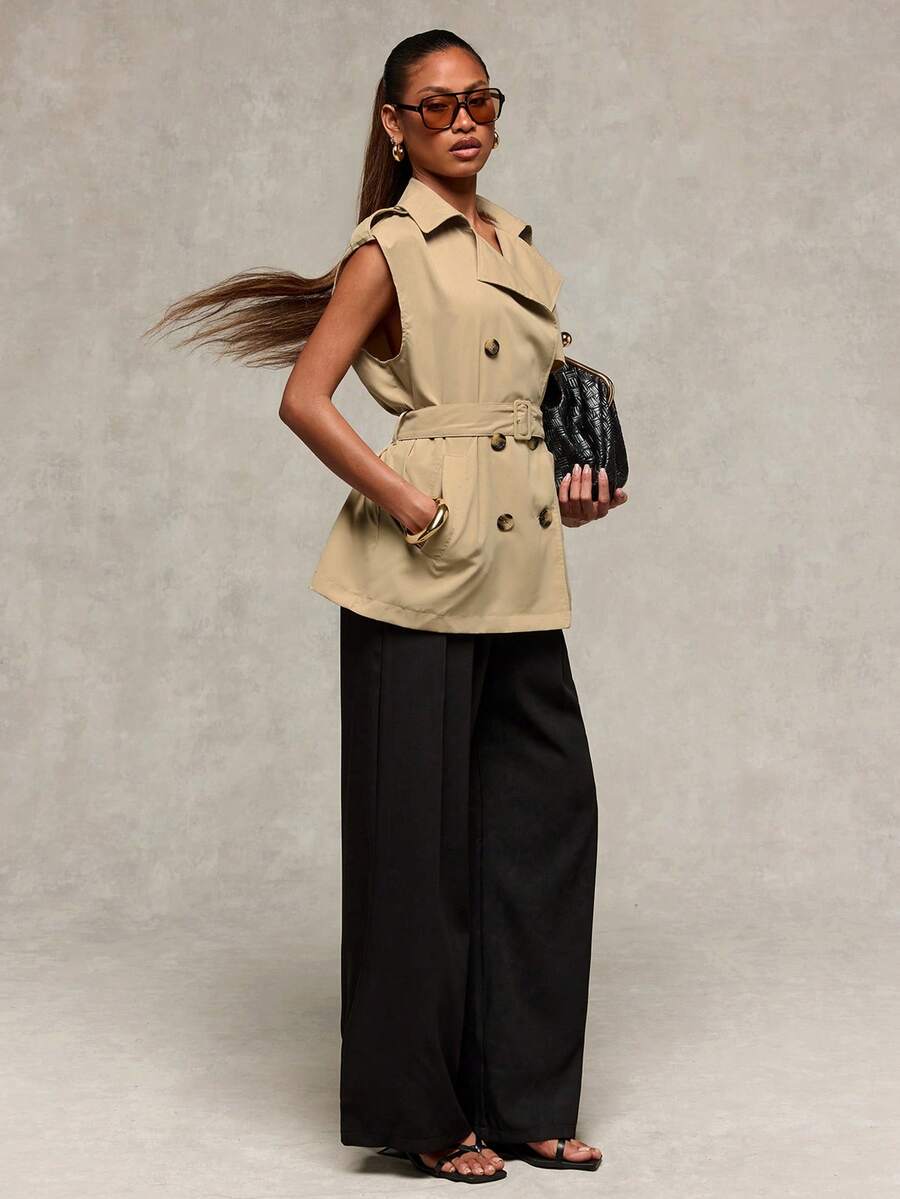 Normani Autumn Teachers' Day Party Prom Graduation Prom Casual Elegant Country Y2k Women Gilets Office Khaki Spring Business Casual