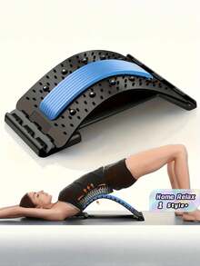 1PC 4 Level Adjustable Back Stretcher Posture Corrector Ergonomic Lumbar Support With Massage Function Grip For Upper Lower Back Office Car Home Use Posture Support Back Relax - 4-Stage adjustment - View 1