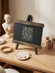 Cirelle An A-Shaped Tripod Easel Blackboard For Desktop Use, Featuring A Minimalist Design. Perfect For Notes In A Sleek Office Or At Home, It Balances Aesthetic Charm With Everyday Practicality - Ideal For Working Women And Families. - multicolor - View 3