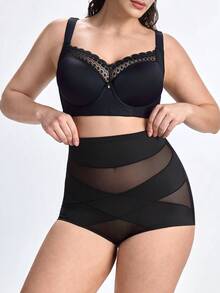 Slumbrini 1 pieza Moldeador corporal para mujer de talla grande, Cinturilla, Control de abdomen, Levantador de glúteos, Beige - Negro - Ver 8