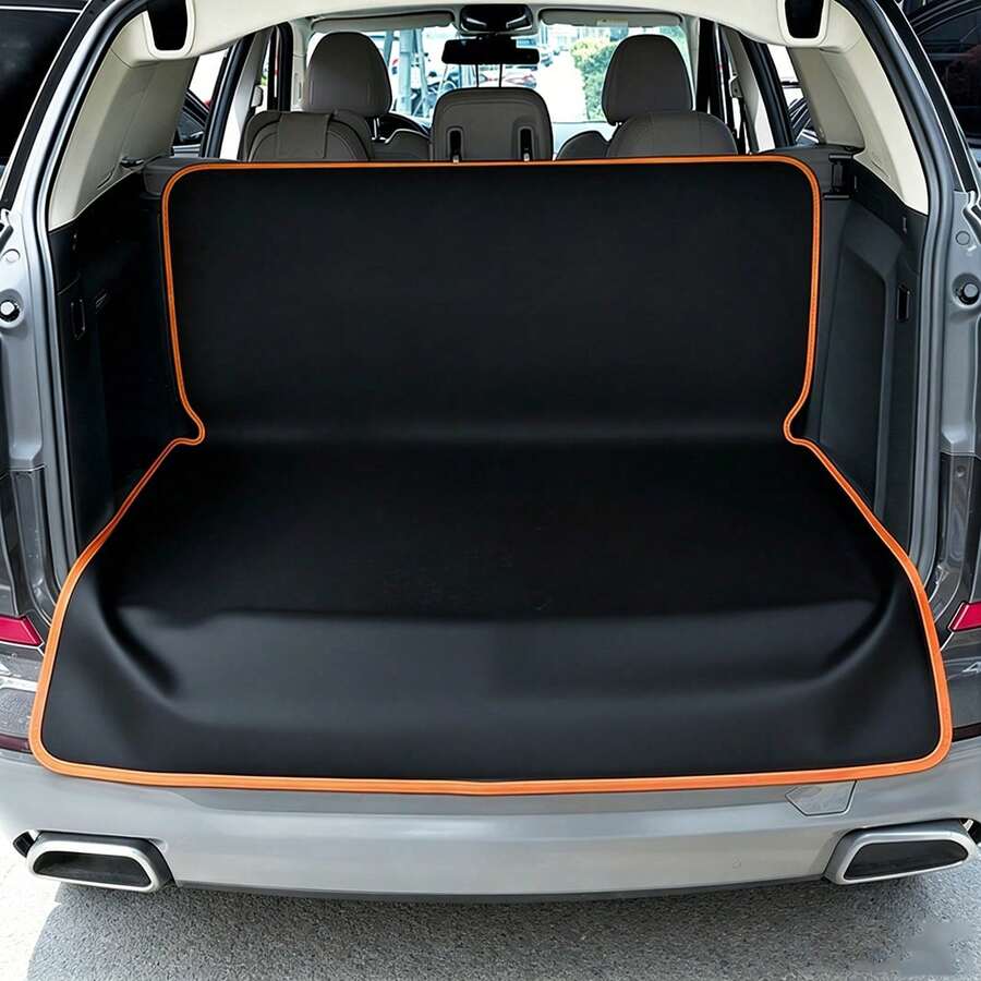Dog Trunk Protector, Waterproof Car Seat Covers, Universal Dog Protector, Durable, Scratch-Resistant, Waterproof Pet Products, Suitable For Luxury Cars, Family Sedans, SUVs, Pickup Trucks, And Trucks - Black - View 1