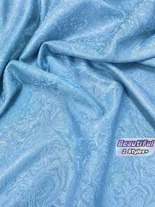 1pc 5 Yards Luxurious Damask Jacquard Fabric, With Embossed Texture And Exquisite Pattern, Soft And Breathable Material Suitable For Dresses, Formal Evening Gowns, Tablecloths, Curtains, Elegant Home Decor And DIY Sewing Crafts - multicolor - View 1