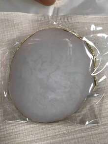 瑪瑙風樹脂指甲油調色盤附金邊,圓形凝膠指甲油調色盤,美甲刷具組,DIY美甲展示板與繪畫調色盤,多功能美學調色盤,適合沙龍與居家使用 - 彩色 - 查看 16