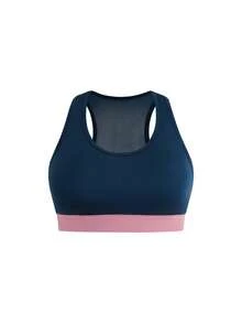 Cheerettes Women's Plus Size Colorblock Patchwork Tank Top & Pants Sports Set - Multicolor - View 10