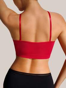 Barelissa 1pc Red Seamless Casual Underwear - Red - View 2