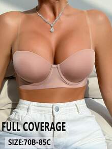DesireSculpt 1pc Women's Underwire Bra - Apricot - View 4