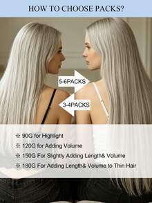 14-18" 30GMicro Loop Hair Extensions,S1001/GREY Color,Invisible Micro Ring Beads With Fishing Line,Smooth And Soft Silky Straight,Easy To Install,No Glue Needed,Volume & Length,Easy To Style,Ideal For People With Thinning Hair,For Salon & Daily Wear - S1001/GREY - View 8
