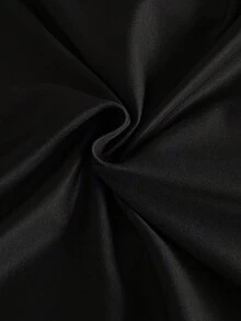 青少年女孩BM風露肩吉他深色圖案印花修身短版針織T恤上衣夏季 - 黑色 - 查看 4