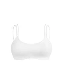 Cheerettes 女款大尺碼純色時尚極簡運動內衣 2 件套 - 黑與白 - 查看 10