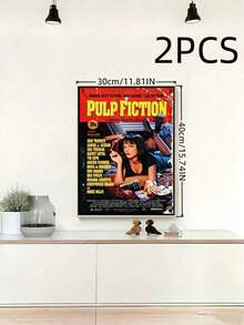 1PC Unframed Retro Canvas Vintage Movie Characters Art Print Wall Decor Poster For Bedroom Office Living Room Dorm Cafe Bar Birthday Graduation Gift Home Decor Wall Art - multicolor - View 11