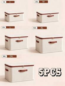 1/3pcs Clothing Storage, Foldable And Portable Storage Box, Wardrobe Storage Dust-Proof Garment And Bedding Organizer, Spring-Type Household Storage Container - Convenient And Space-Saving, Suitable For Storage Of Bedding, Fabrics, Spring Clothes - Multicolor - View 13